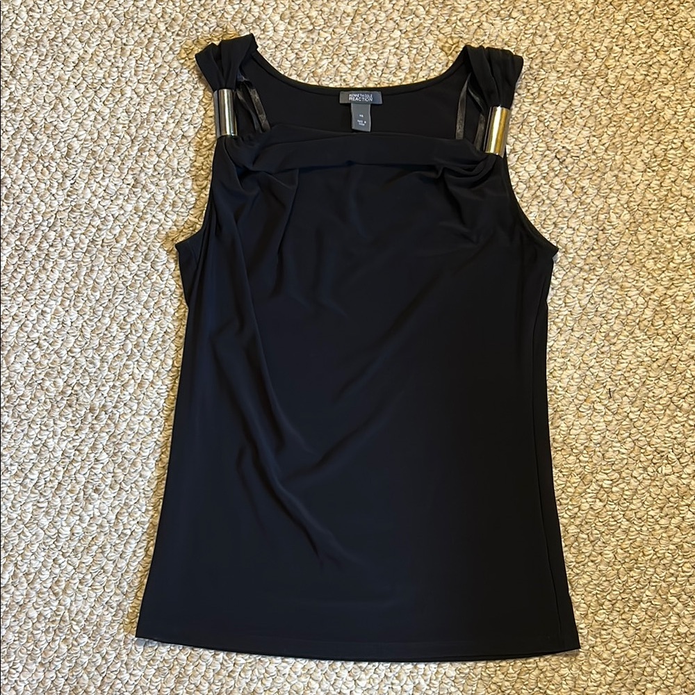 Kenneth Cole Black Sleeveless Top